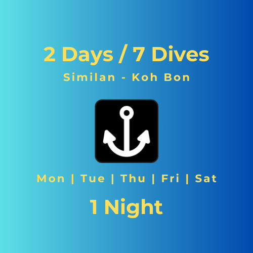 2 Days / 1 Night - 7 Dives Similan - Koh Bon